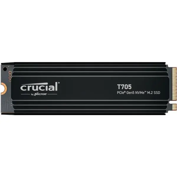 M.2 1TB Crucial T705 NVMe PCIe 5.0 x 4 with Heatsink -  (К)  - CT1000T705SSD5 (8 дни доставкa)